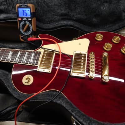 Gibson Les Paul Standard 1998 -100% Original-Outstanding-Limited Edition-Gold hardware Red Wine Cherry image 10