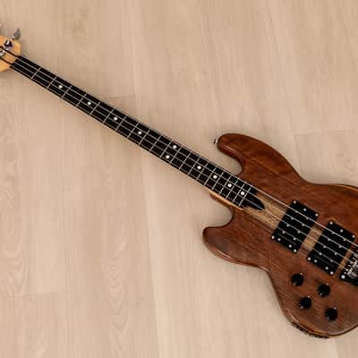 1982 Electric Wood Limited Wal Mk1 Pro Left-Handed Vintage Bass w/ Case, Paperwork image 11