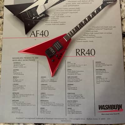 Washburn Catalog RR40 AF40 etc 1987 image 7