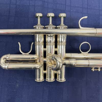 Used Benge Resno Tempered Bell 3 MLP Bb Silver Trumpet Just Serviced with Case image 4