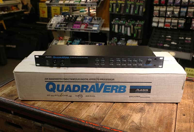 Alesis QuadraVerb 20k Bandwidth Simultaneous Digital Effects Processor 1990s - Black image 1