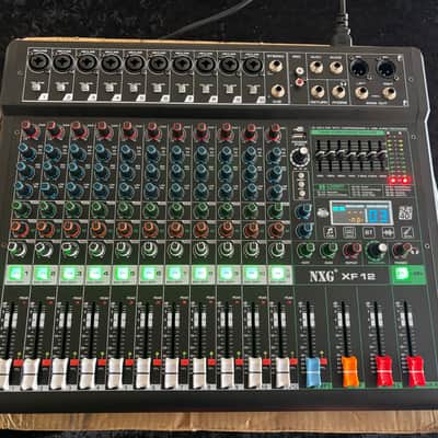 NXG XF-12 Professional 12 Channel Mixer - PA, Pro Audio, Live Sound, Recording w/ Bluetooth image 1