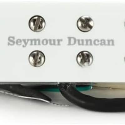 Seymour Duncan 11205-16-W JB Jr.™ Strat High Output Single Coil Sized Humbucker White Pickup Bundle w/ 12x Fender Guitar Picks, and Liquid Audio Polishing Cloth image 2