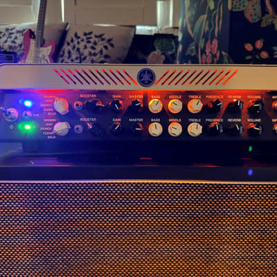 Yamaha THR100HD Dual 2-Channel 100-Watt Digital Modeling Guitar Amp Head 2015 - 2020 - Tan / Black Control Panel imagen 3