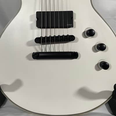 ESP LTD EC-407 with Rosewood Fretboard 2012 - 2014 Snow White Satin image 3