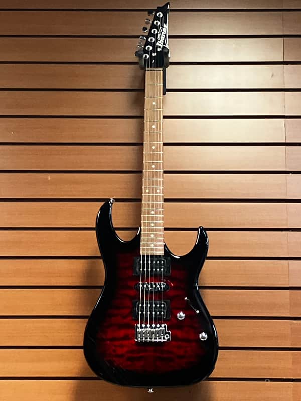 Ibanez Gio GRX70QA - Transparent Red Burst image 1