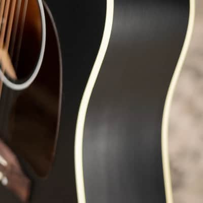 Gibson J-45 Special Dreadnought Acoustic Guitar - Ebony Satin with Gig Bag image 12