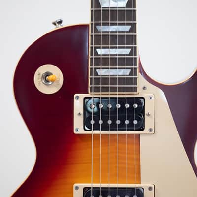 2025 Epiphone Inspired by Gibson Custom 1959 Les Paul Standard - in Deep Cherry Sunburst image 8