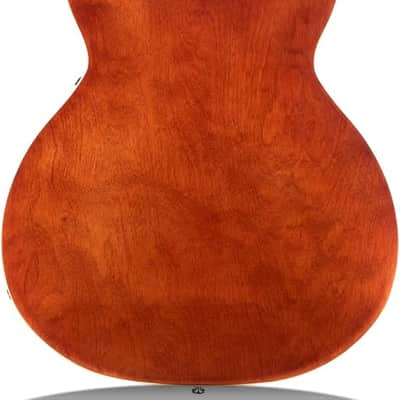 Semi-Hollow Body Electric Guitar Jazz Guitar with F-Hole, Maple neck, humbucker Pickups (Brown) image 3