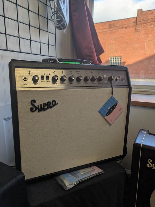 Supro 1825R Airwave 25-Watt 1x12" Guitar Combo 2025 - Black image 1