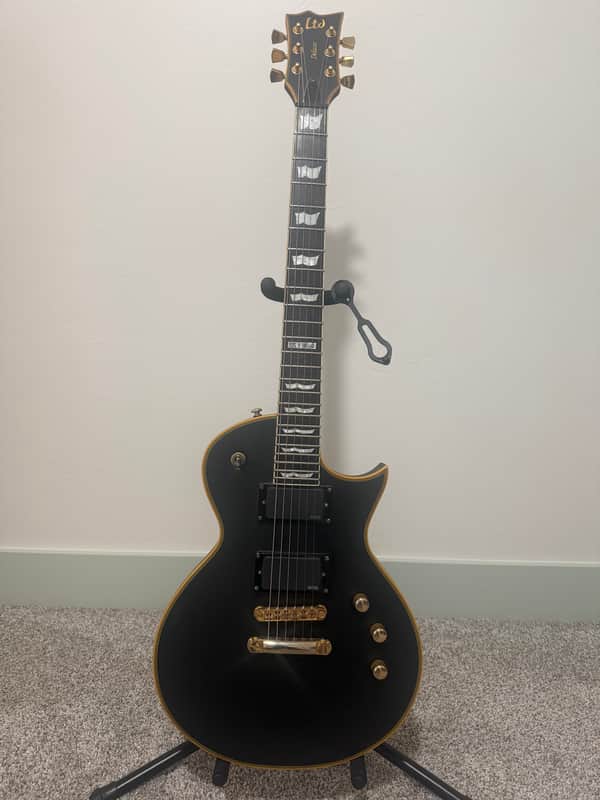 ESP LTD EC-1000 with Ebony Fretboard 2006 - Present - Vintage Black image 1