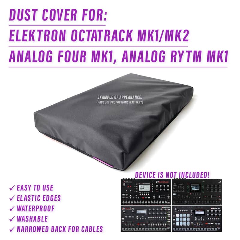 DUST COVER for Elektron Octatrack (Mk1/Mk2) / Analog Four (Mk1) / Analog Rytm (Mk1) image 1