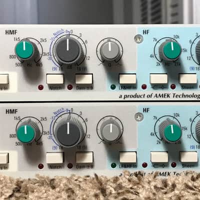 AMEK 9098 Preamp / Equalizer By Rupert Neve - Pair in Mint Condition - Close SN image 5