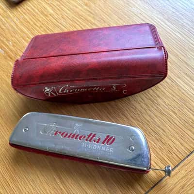 Vintage Hohner Chrometta 10 Chromatic Harmonica in C image 3