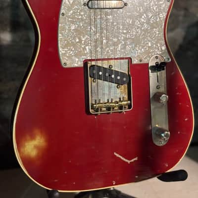 Karge Guitars T style 2024 - Aged DuPont Duco ‘57 Chevrolet Maroon image 4