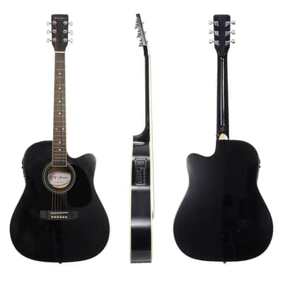 Thinline Cutaway Acoustic Electric Guitar with Gig Bag image 6