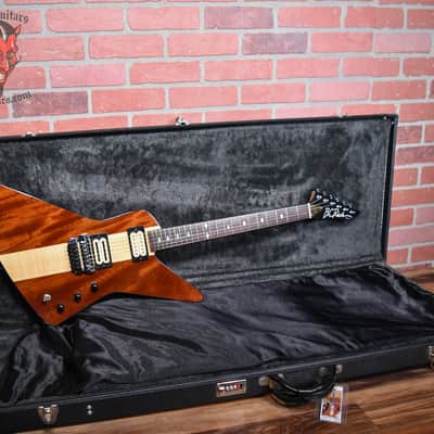 B.C. Rich USA Custom Explorer One Off  Natural 1986 w/ Fitted Hardshell Case image 2