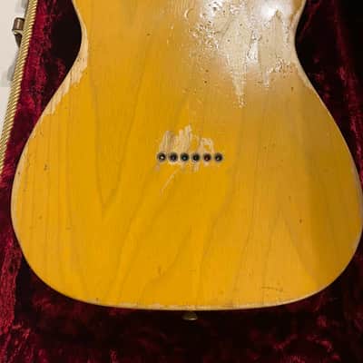 Fender telecaster USA custom shop 2014 - 52 HEAVY RELIC HS MN BLONDE image 5