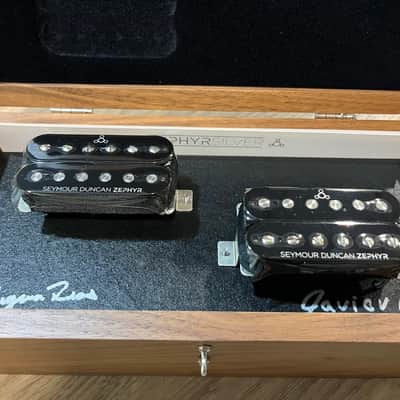 Seymour Duncan Zephyr Silver Humbucker Set 11109-03-B Black 2012 w/ Original Wood Box image 1