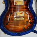 PRS Hollowbody II 2016, Special Run for Willcutt Guitars, Brazilian Rosewood Fretboard, Curly Maple Wrapped in a Black/Gold finish, Artist Package