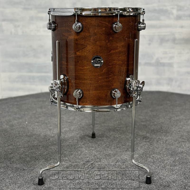 DW Performance Floor Tom 14x14 Walnut Lacquer - DCP Exclusive! image 1
