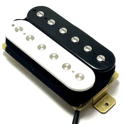 Mod Bucker Neck Position Dedicated Pickup ~ Ceramic Mid-Wound for Modern Sound ~ White Black Zebra image 2