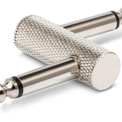 Hosa GPP-146 Guitar Pedal Crank 1/4" TS to Same - Chrome image 1