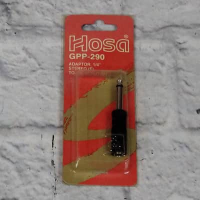 Hosa Technology Adaptor - 1/4in TRS Stereo F to 1/4in TS Mono Male image 1