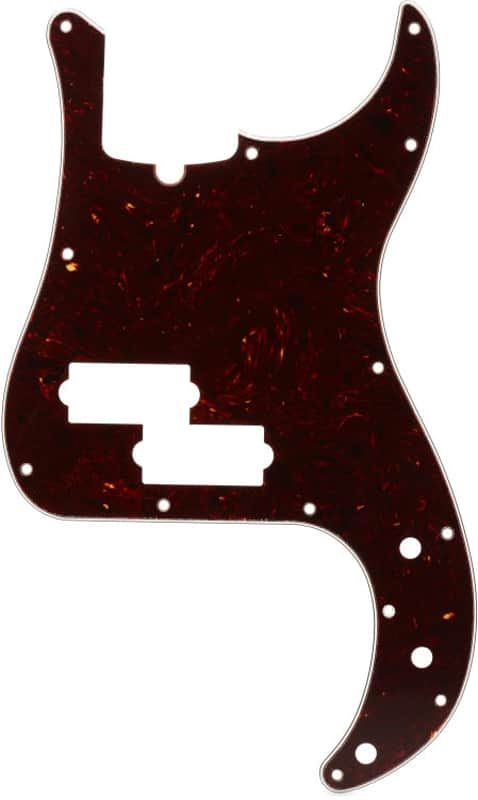 Fender 13-hole Modern-style Precision Bass Pickguard - Tortoise Shell image 1