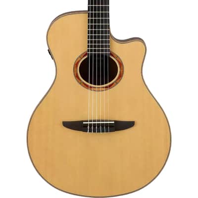 Yamaha Ncx - Acoustic-Electric Classical Guitar; Solid Sitka Spruce Top; Solid Walnut Back And Sides; Mahogany Neck; Ebony Fingerboard; Atmosfeel (Undersaddle Pickup + Contact Sensor + Mic); Carry Bag;  Natural image 1