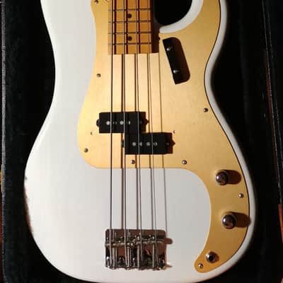 Fender AVRI '57 Precision W/Vintage Warmoth Neck 2017 Translucent White image 1