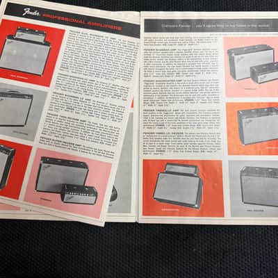 Fender Catalog Brochure 1965 1966 Stratocaster telecaster Jaguar precision jazz bass Jazzmaster Esquire Bass V VI Mustang Deluxe Princeton Reverb image 2