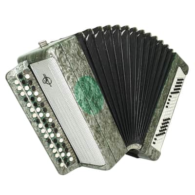 Russian Bayan Tulskiy, 3 Row Tula Chromatic Button Accordion, Vintage Music Box B System, New Straps and Soft Case, 2732 image 2