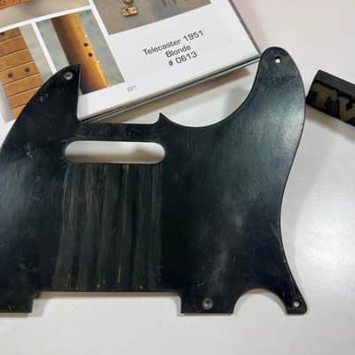 General Vintage Tone Blackguard 1950 - 1952 For Telecaster ®️pickguard phenolic paper bakelite heavy aged - Nitro image 8