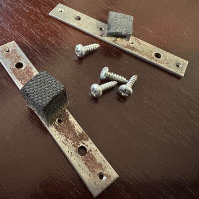 Gibson Vintage Les Paul Deluxe Mini Humbucker P-90 Pickup Brackets 1969 1970 1971 1972 1973 1974 image 2