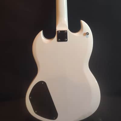 Leo Jaymz- Gloss White Double Cut Guitar/ Free Shipping/Fully set up/ Outstanding Value image 6