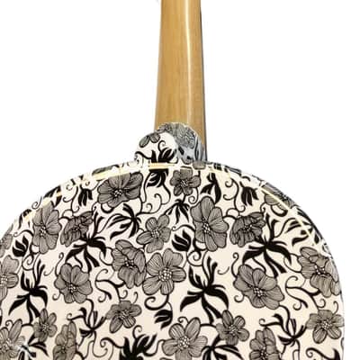 Geneva GV-1309-3 Dark Meadow Visual Art Design Solid Spruce Top Maple Neck 1/2 Size Violin w/Case, Bow & Rosin Bild 3