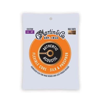 Martin Authentic Flexible Core Acoustic Guitar Strings, Silk & Phosphor- MA130FX image 2