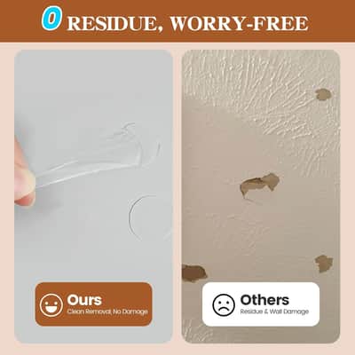 150 Pack White Point Double-Sided Adhesive Dots For Acoustic Foam Panels Removable Mounting Tapes Strong Adhesive Dots Sound Proofing Transparent Putty Clear Sticker Heavy Duty image 2