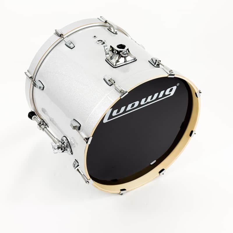 Ludwig Element Evolution 16x20" Bass Drum 2016 - Present - Silver / White Sparkle image 1