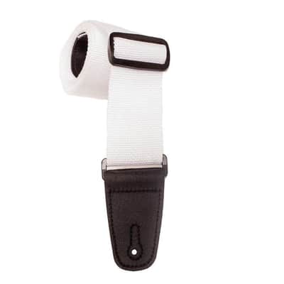 Henry Heller 2" Polypro Vegan Guitar Strap White Made in USA HPOLM-WHT