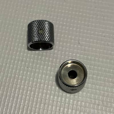 2000's Japan Jackson Dinky Guitar Chrome Dome Metal Volume Set Screw Knob Set image 3