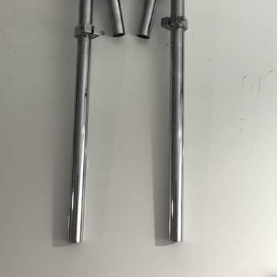 Two Vintage Drummer Kit 7/8” Diameter Percussion Drum Set Drums Percussion Tom Mounts 2 Arms Clamps image 7