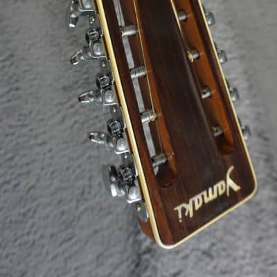 Yamaki YW-30 12-String Acoustic Guitar w/ Hard Case - Made in Japan image 8