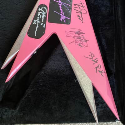 Jackson USA Vinnie Vincent Vee 1988 Pink OHSC image 3