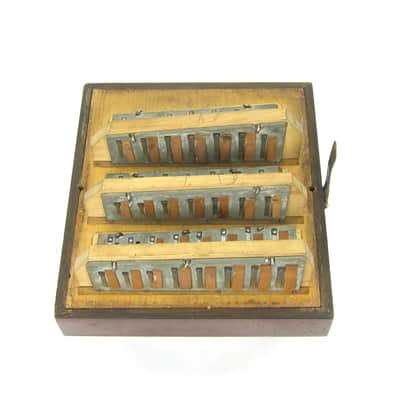 Foerster 96 Key Chemnitzer Concertina Button Accordion, Original Case image 11