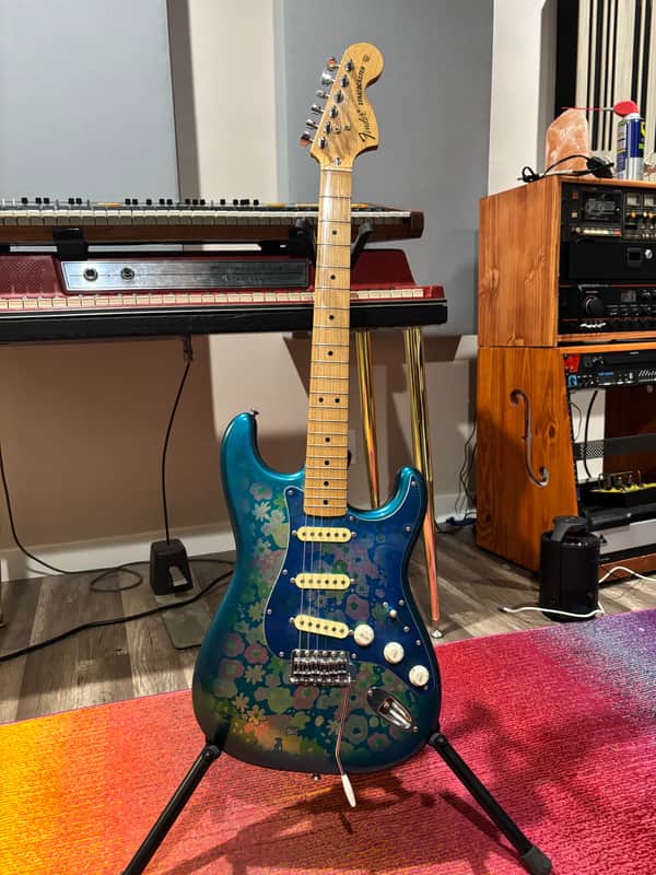 Fender ST-72 Stratocaster MIJ - Blue Flower | Reverb