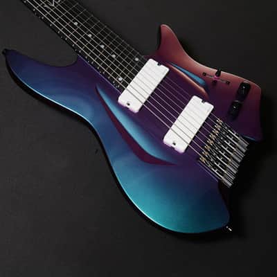 Aristides Guitars H/08 (Purple/Green Chameleon Gloss) #3117 image 2