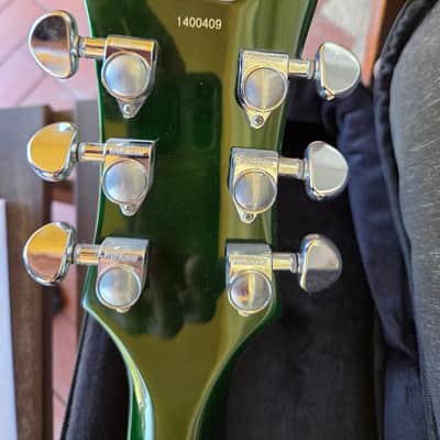 ONE OF A KIND Eastwood Bill Nelson Astroluxe Cadet Custom Prototype semi-hollow guitar Emerald Back image 14