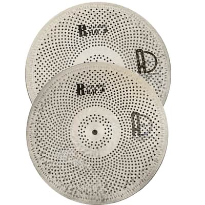 Agean Cymbals 14" Flat R X-tra Low Noise(Low Volume) Hi-hat image 2